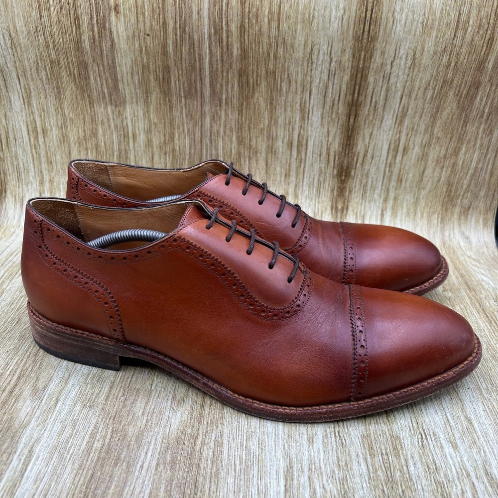 Beckett Simonon Durant Oxford Men's Size 14 Brown Cap Toe Brogue Dress Shoes